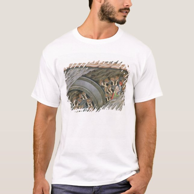 Camiseta El infierno de Dante con un comentario (Anverso)