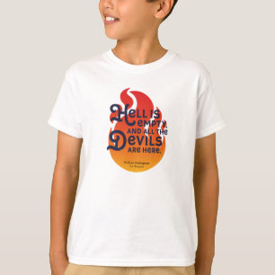 Camiseta El infierno de William Shakespeare está vacío