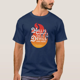 Camiseta El infierno del feroz William Shakespeare está va