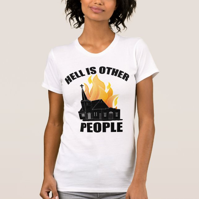 CAMISETA EL INFIERNO ES LA OTRA GENTE (Anverso)