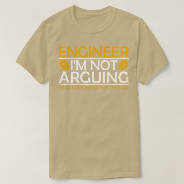 Camiseta El Ingeniero No Discute (Diseño del anverso)