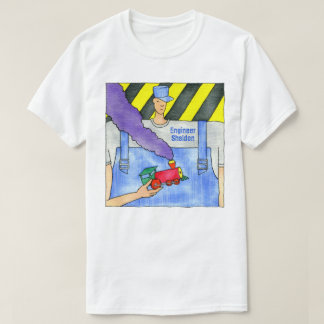 Camiseta El ingeniero Sheldon del tren