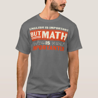 Camiseta El inglés es importación pero la matemática es imp