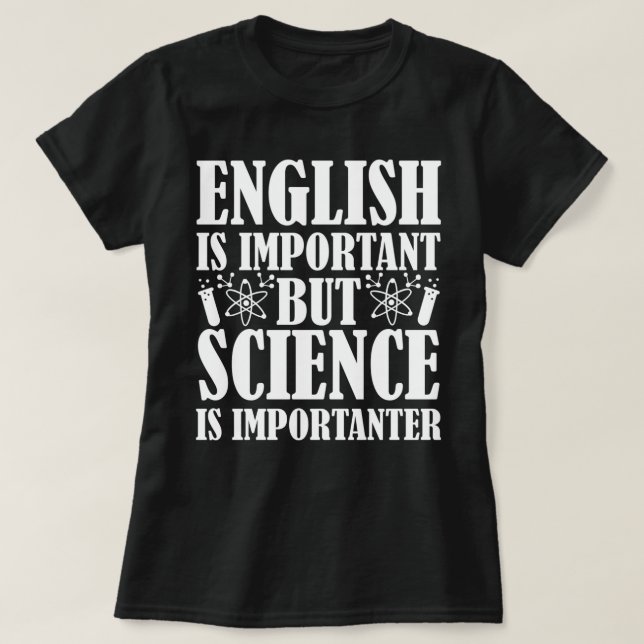 Camiseta El inglés es importante pero el profesor es gracio (Diseño del anverso)