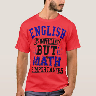 Camiseta El inglés es importante, pero las matemáticas son 