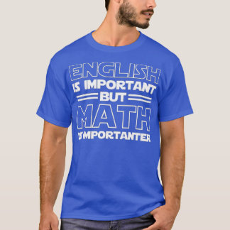 Camiseta El inglés es importante, pero las matemáticas son 