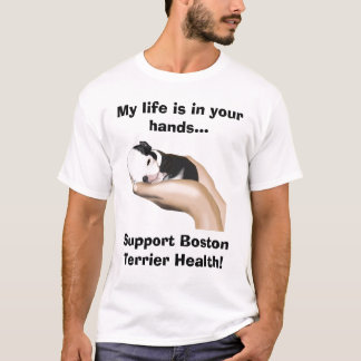 Camiseta El inglete apoya la salud de Boston Terrier