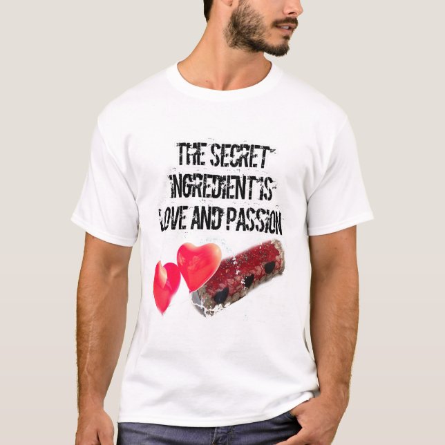 Camiseta El ingrediente secreto es amor y PASIÓN (Anverso)