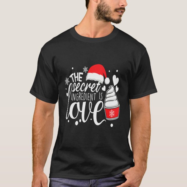 Camiseta El ingrediente secreto es el amor Navidades gracio (Anverso)