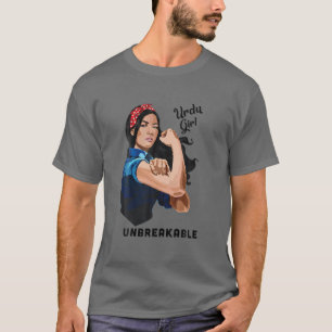 Camiseta El inquebrantable Chica urdu Rosie Riveter Retro O