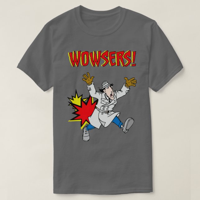 Camiseta El inspector Gadget Wowzers siempre en el cargo es (Diseño del anverso)