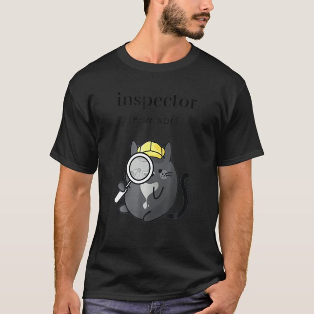 Camiseta El Inspector Pawroit Women Es Un Gato Detective Co (Anverso)