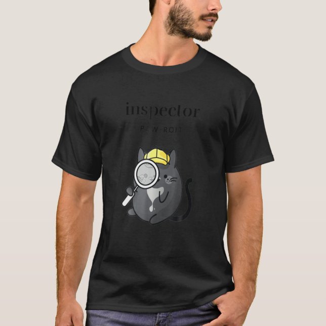 Camiseta El Inspector Pawroit Women Es Un Gato Detective Co (Anverso)