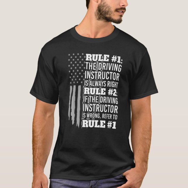 Camiseta El Instructor De Conducción Es Siempre Un Educador (Anverso)