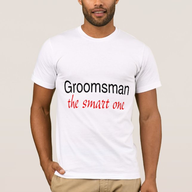 Camiseta El inteligente (Groomsman) (Anverso)