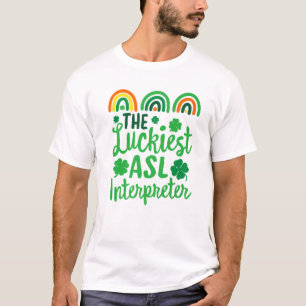 Camiseta El intérprete más afortunado de ASL St. Patrick's 