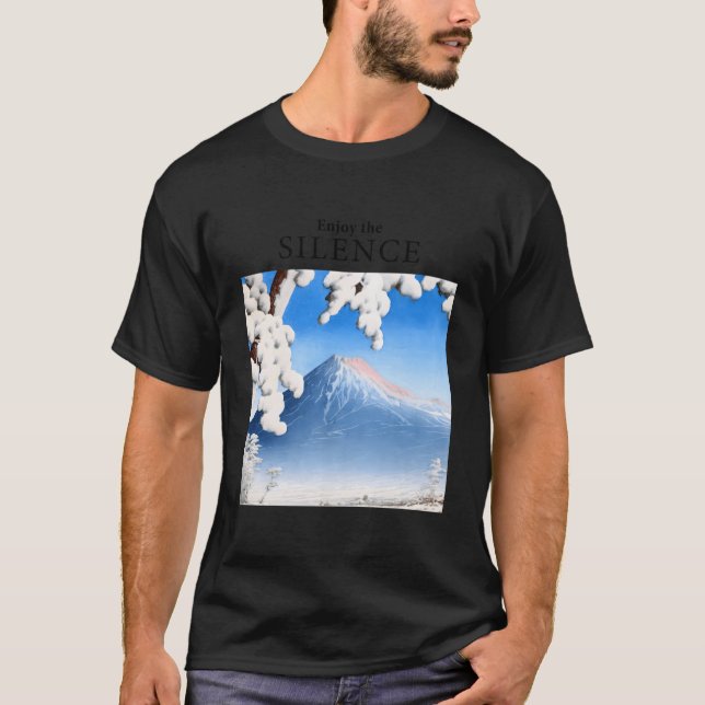 Camiseta El invierno de la nieve del Monte Fuji Kawase (Anverso)