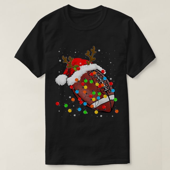 Camiseta El invierno de los Navidades de Santa Hat, reno de (Diseño del anverso)