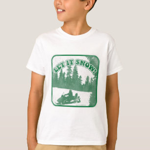 Camiseta El invierno deja que nieve, eslogan de Snowmobile