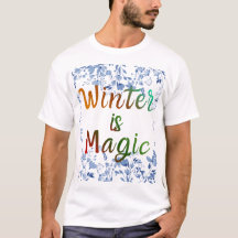 El invierno es mágico - Marco floral helado