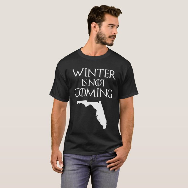 Camiseta El invierno no es la Florida que viene (Anverso completo)