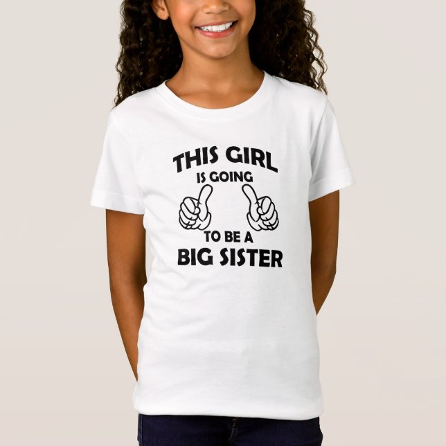 Camiseta El ir a ser una hermana grande (Anverso)