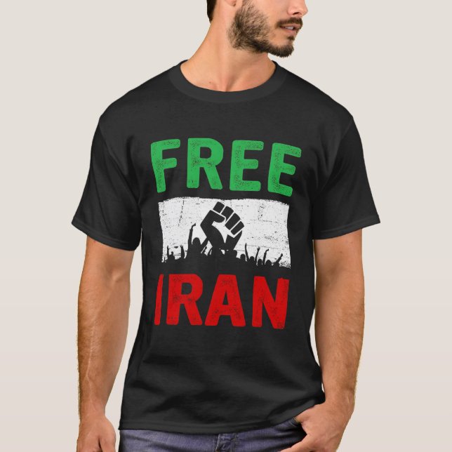 Camiseta El Irán Libre Apoya Al Gobierno De Irán (Anverso)