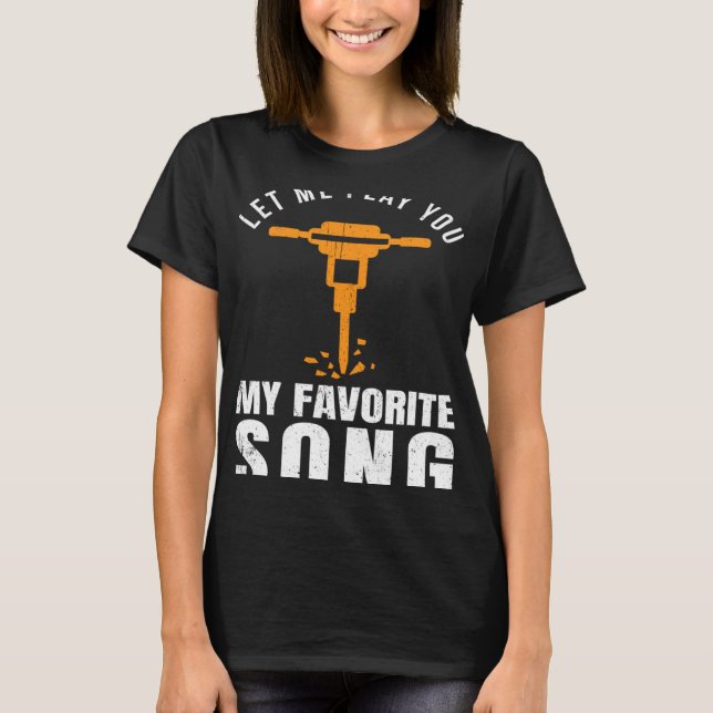 Camiseta El Jackhammer de Constructor de Empleadores de Con (Anverso)