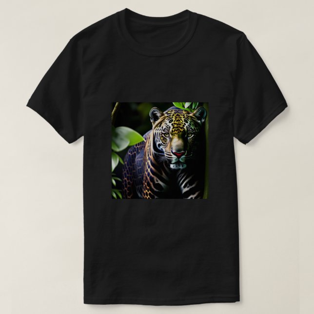 Camiseta El jaguar - Fierce depredador de la jungla (Diseño del anverso)