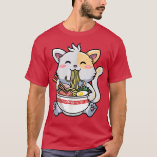 Camiseta El japonés Ramen Kawaii Anime Gato amante Papá Mam