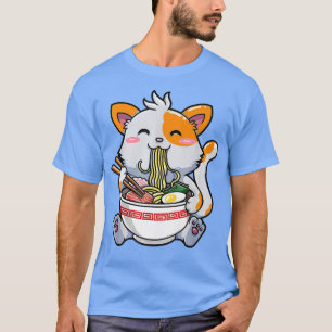 Camiseta El japonés Ramen Kawaii Anime Gato amante Papá Mam