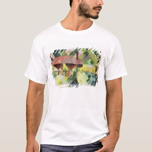 Camiseta El jardín, 1914 (w/c en el papel) (Anverso)