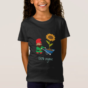 Camiseta El jardín alegre lindo gnomos orgánico