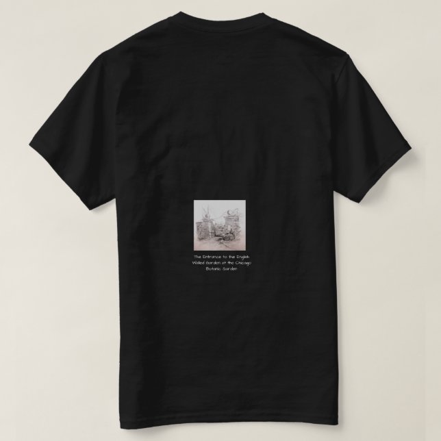 Camiseta El Jardín Botánico de Chicago Walled Garden (Reverso del diseño)