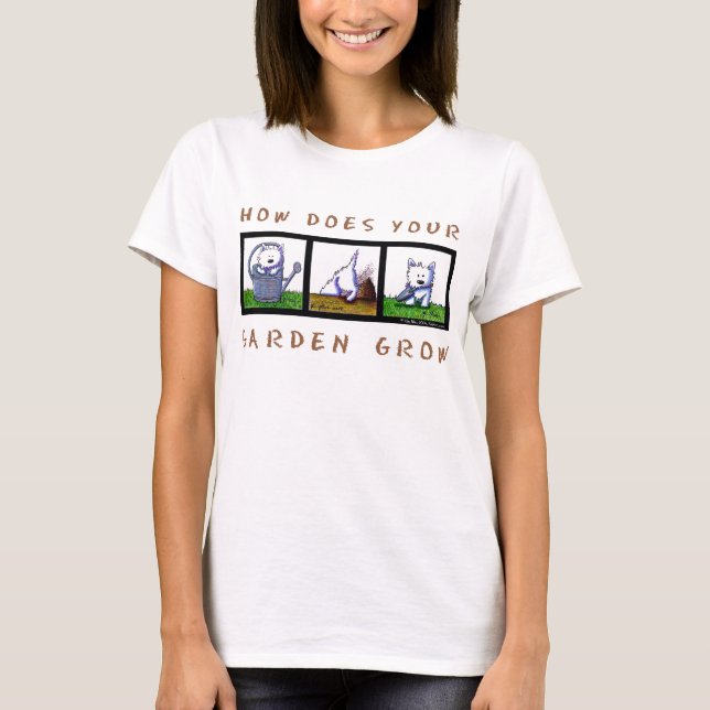 Camiseta El jardín crece Westies (Anverso)