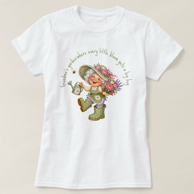 Camiseta El jardín de la abuela (Diseño del anverso)
