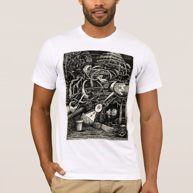 Camiseta El Jardín de la locura por Brian Benson (Anverso)