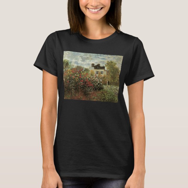 Camiseta El jardín de Monet en Argenteuil de Claude Monet (Anverso)
