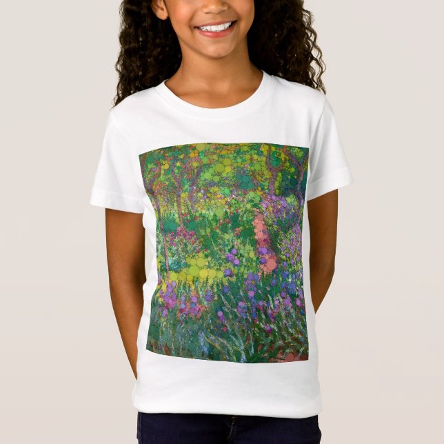 Camiseta El jardín del artista en Giverny, después de Claud (Anverso)