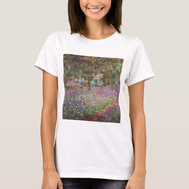 Camiseta El jardín del artista en Giverny, por Claude Monet (Anverso)