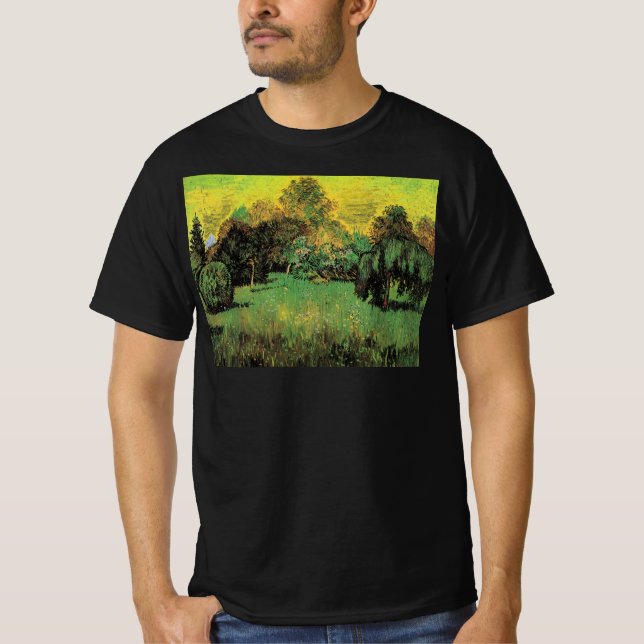 Camiseta El Jardín del Poeta por Vincent van Gogh (Anverso)