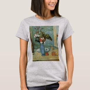 Camiseta El jarrón azul (Flores y frutas) de Paul Cézanne