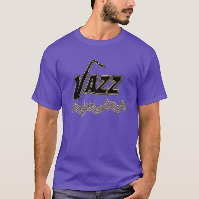Camiseta El jazz del ~ del amante de la música del jazz (Anverso)