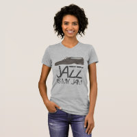 El Jazz Es Mi Jam Black Dance Shoe Dancer Tee