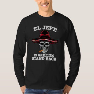 Camiseta El Jefe Asador Atrás   Papá Mexicano