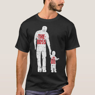 Camiseta El Jefe El Jefe Real Día del Padre Padre Hijo