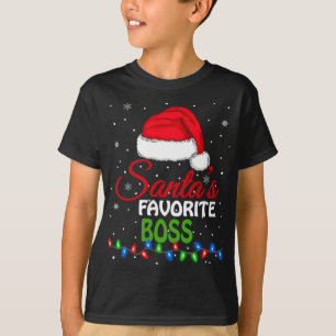 Camiseta El jefe favorito de Santa Hat alude a Chris gracio