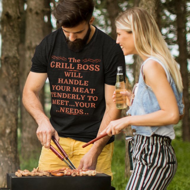 Camiseta El Jefe Grill Manejará Tu Carne De Manera Tenaz (Subido por el creador)