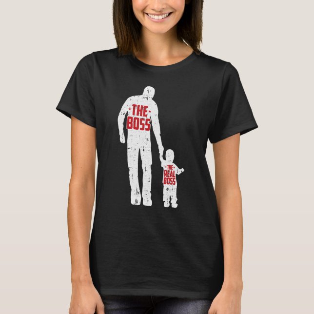 Camiseta El jefe, la verdadera hija de padre de los jefes (Anverso)