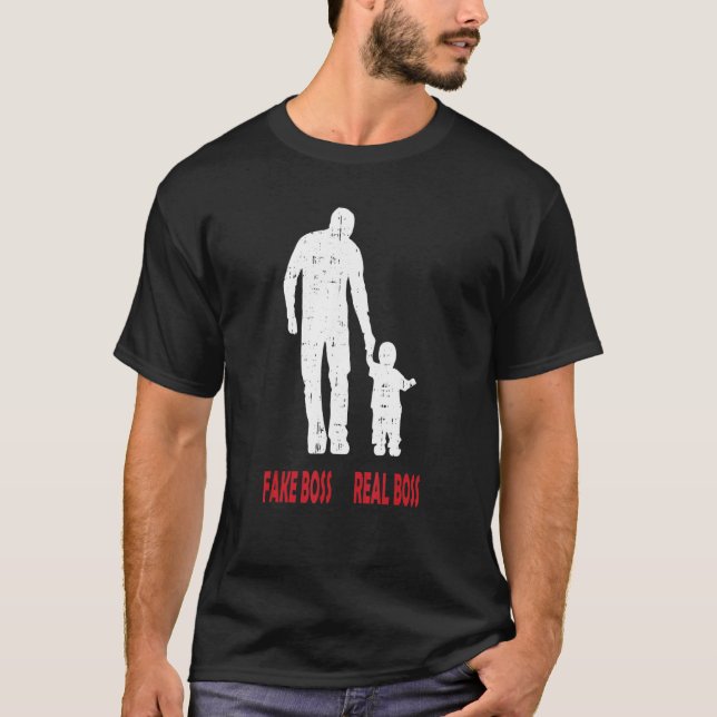 Camiseta El jefe, la verdadera hija de padre de los jefes (Anverso)